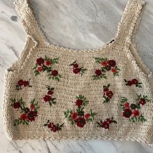 Cropped knit Zara top